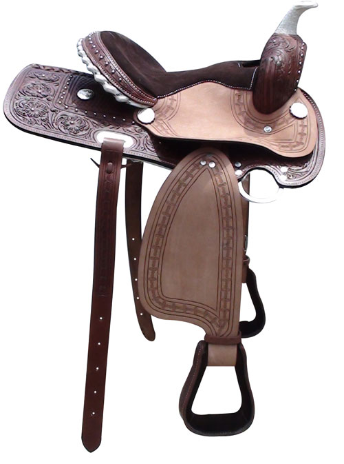 WESTERN-SADDLE-RAW-HIDE-TRIM