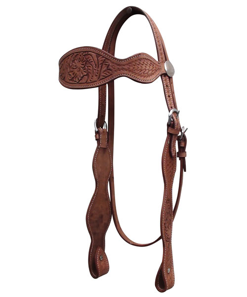 WESTERN-HEADSTALL-WITH-WIDE-BROWBAND-NATURAL